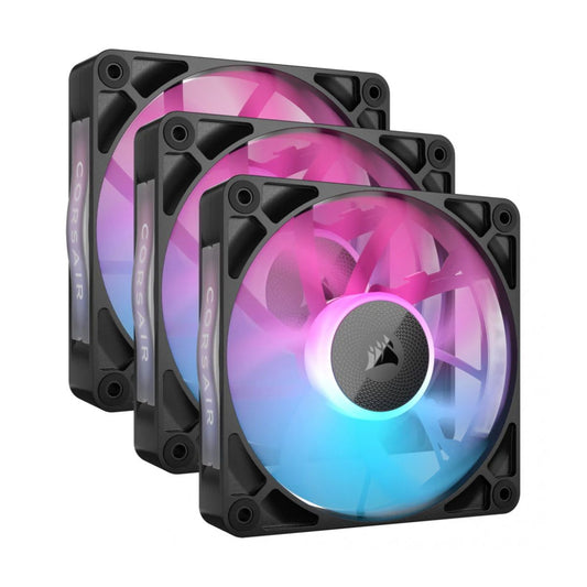 VENTILADOR P/GABINETE CORSAIR (CO-9051018-WW) ICUE LINK RX120 RGB,3 FAN,120MM,NEGRO