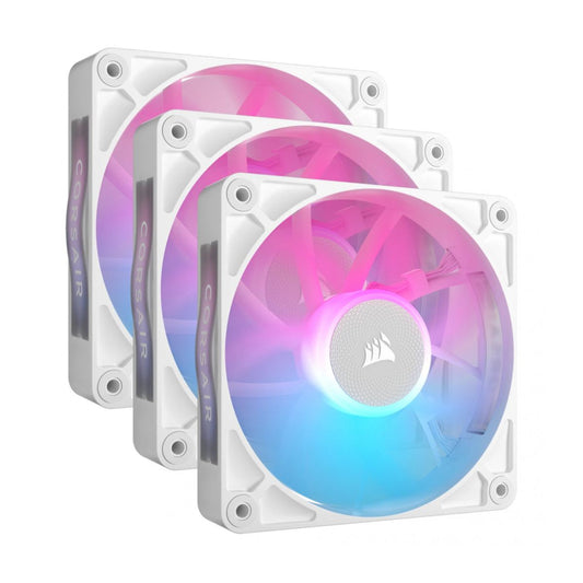 VENTILADOR P/GABINETE CORSAIR (CO-9051022-WW) ICUE LINK RX120 RGB,3 FAN,120MM,BLANCO