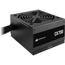 FUENTE DE PODER CORSAIR (CP-9020279-NA) CX750,750W,80 PLUS BRONZE,3 SATA,2 PCIE,VENT 120MM,NEGRO