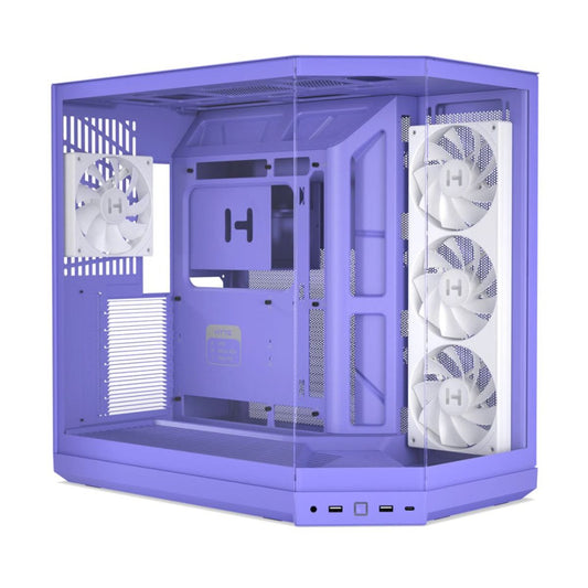 GABINETE HYTE (CS-HYTE-Y50RGB-TM) Y50 TARO MILK,4*FAN ARGB,ATX,DOBLE CAM CON CRISTAL,S/FUENTE