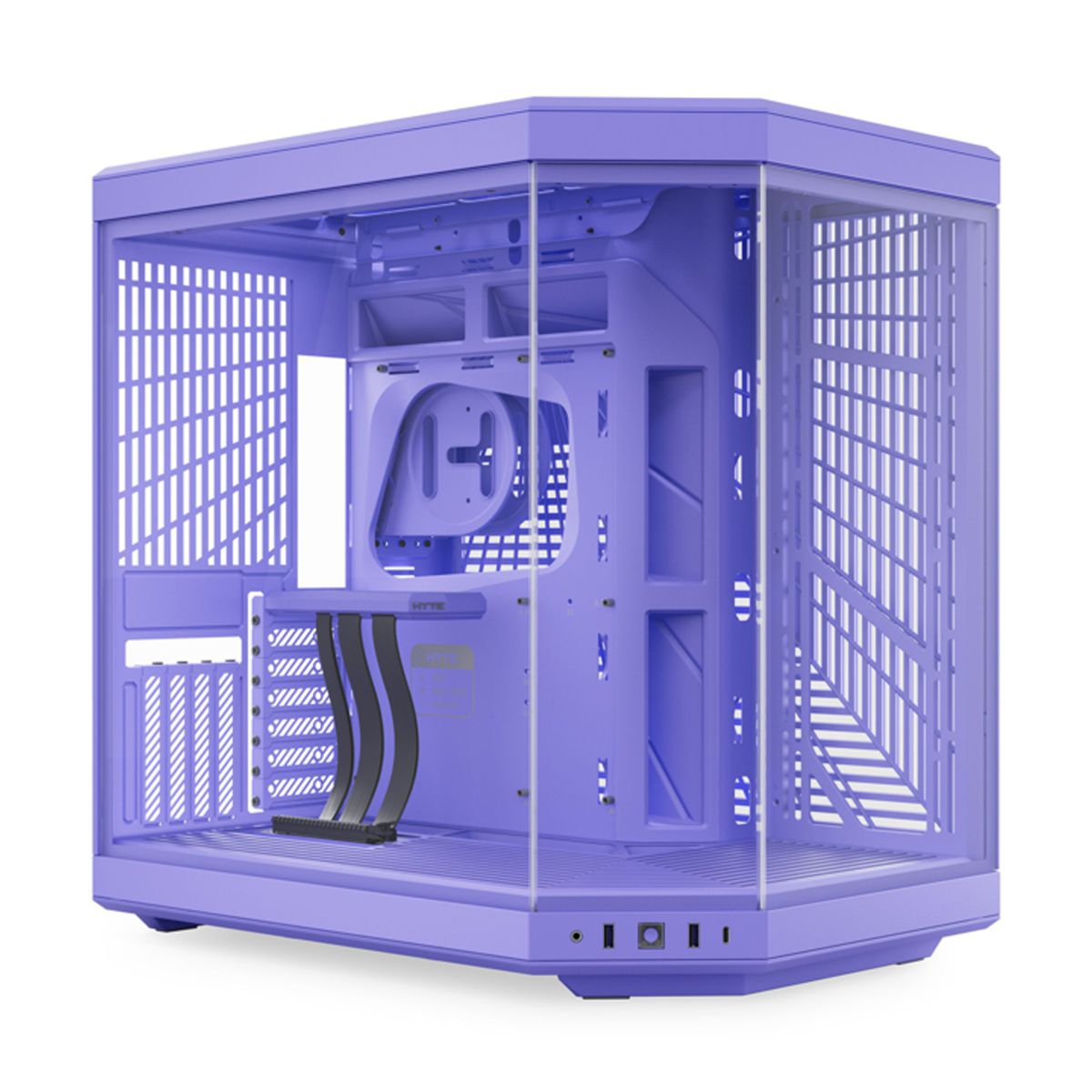 GABINETE HYTE (CS-HYTE-Y70-TM) Y70 EDICION MILKY TARO MILK,ATX,CABLE RYSER INCL,LILA,S/FUENTE
