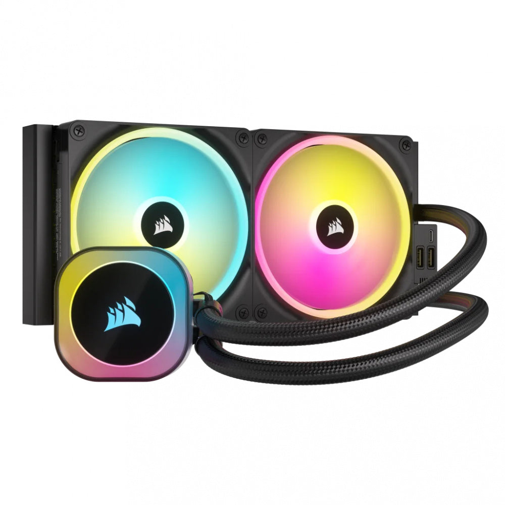 VENTILADOR P/CPU CORSAIR (CW-9061002-WW) ICUE LINK H115I RGB AIO,280MM,2 FAN,NEGRO