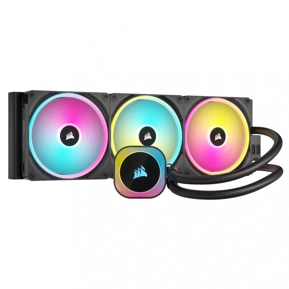 VENTILADOR P/CPU CORSAIR (CW-9061004-WW) ICUE LINK H170I RGB AIO,420MM,3 FAN,NEGRO