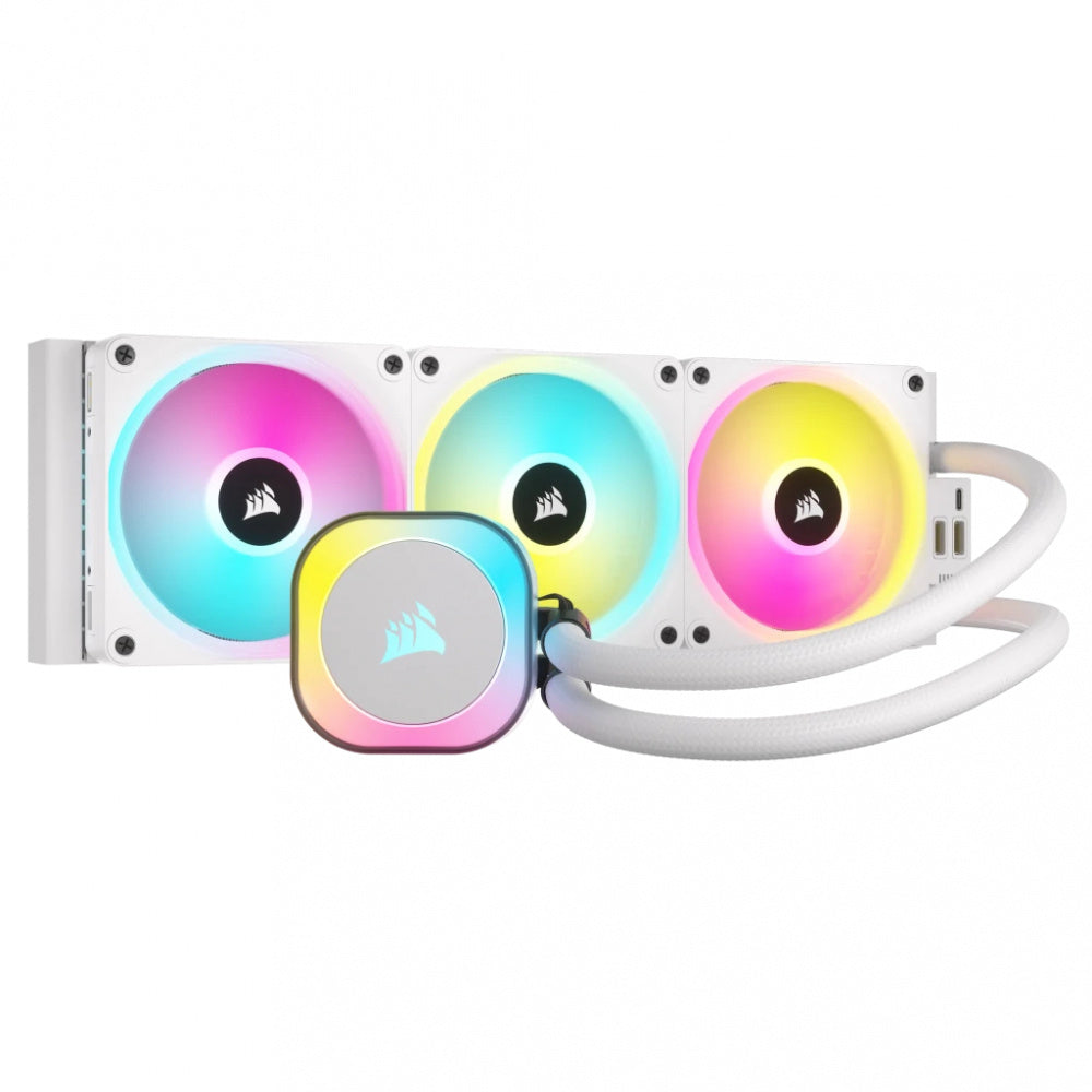 VENTILADOR P/CPU CORSAIR (CW-9061006-WW) ICUE LINK H150I RGB AIO,360MM,3 FAN,BLANCO