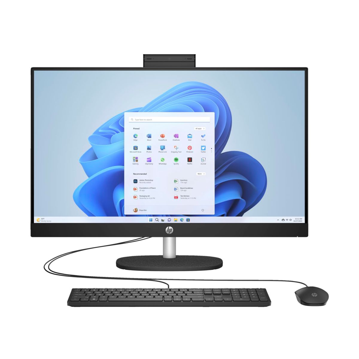 Computadora de escritorio AIO HP ProOne 240 G10 23.8 pulgadas (D71Y0LT#ABM). Procesador Intel Core Ultra 5 125U - Memoria RAM 8GB, SSD 512 GB, Win 11 Home.