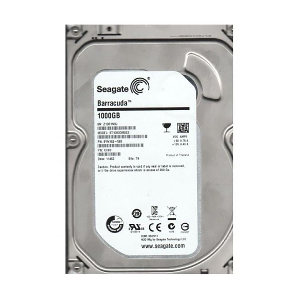 DISCO DURO SEAGATE 1TB 3.5", 5900RPM, SATA3, NEW PULLS