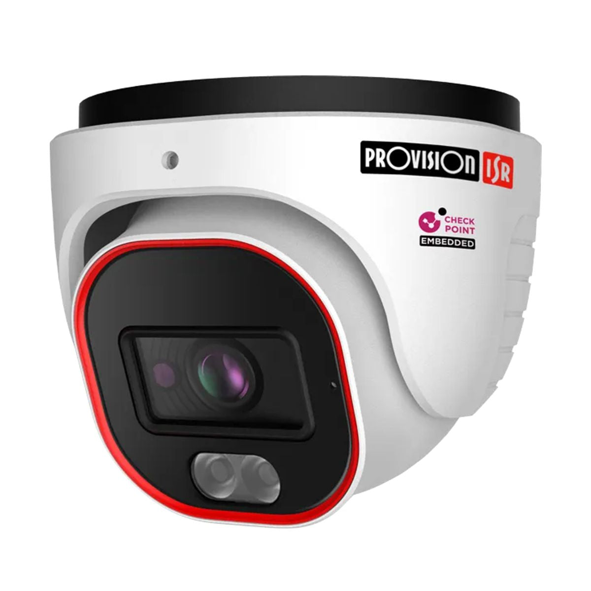 Camara domo IP 4 MP - Lente 2.8mm (93), de dia detecta hasta 60 mts/Reconoce: 12 mts/Idetifica: 6 mts, IR hasta 20 mts, DDA, microfono, WDR, PoE, IP67