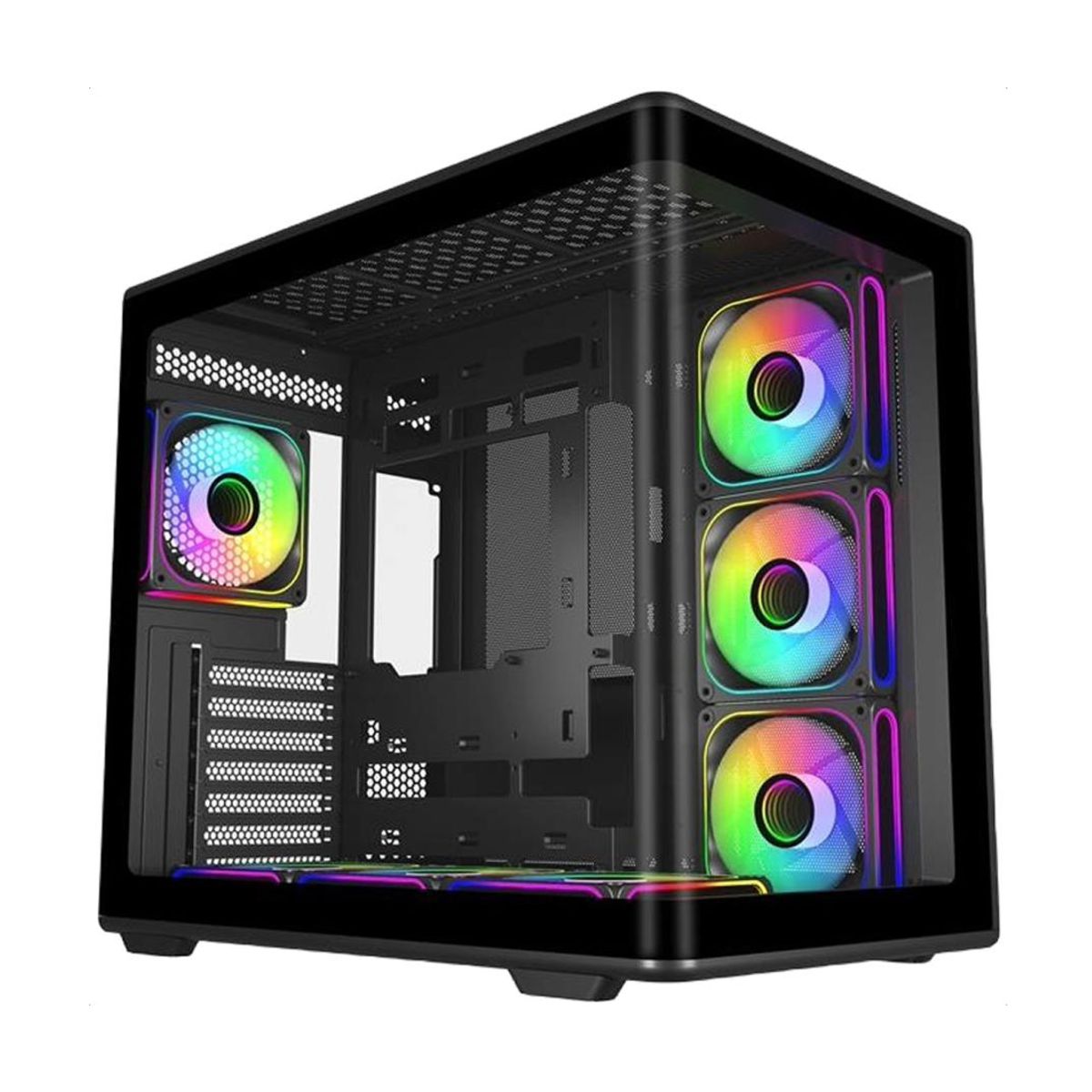 GABINETE COOLER MASTER (E600-KGNN-S02) ELITE 600 BLACK 7 FAN*ARGB INCLUIDOS,S/FUENTE