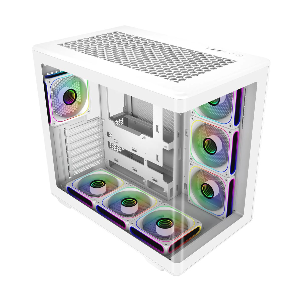 GABINETE COOLER MASTER (E600-WGNN-S00) ELITE 600 BLANCO,VIDRIO TEMP,ATX, S/FUENTE,USB-TIPO C
