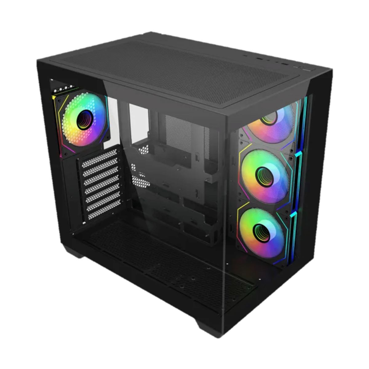 GABINETE COOLER MASTER (E681-KHNN75-SA0)CASE ELITE 681+HYPER 212 SPECTRUM V3+MWE GOLD 750V3 NM,NEGRO