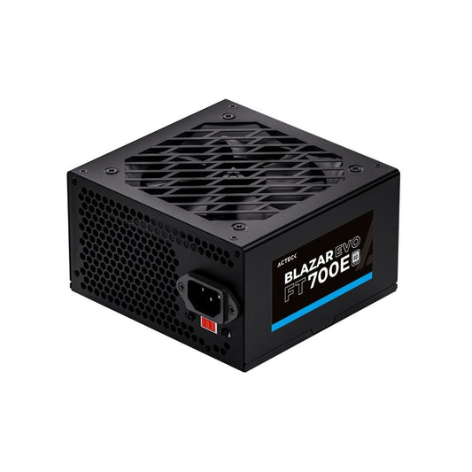 FUENTE DE PODER ACTECK (ES-05004E) FT700E,700W,24 PINES,4 SATA,2 MOLEX,VENT 120MM,NEGRO