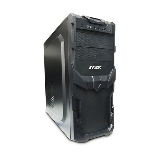 Gabinete EVOTEC EV-1005 - MICRO-ATX, TORRE, MICRO-ATX, NEGRO, 600W