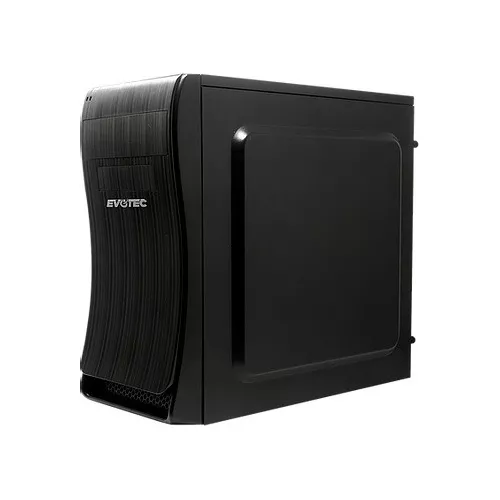 GABINETE EVOTEC (EV-1014) BASSU,MICRO ATX,FUENTE 600W,2*USB 2.0,NEGRO