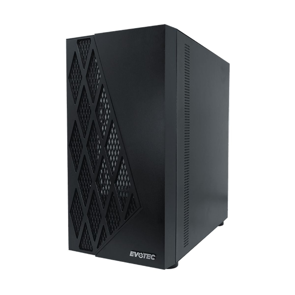 GABINETE EVOTEC (EV-1018) TAIPEI,MICRO ATX,SIN FUENTE,2*USB 2.0,1*USB 3.0,ACRILICO,NEGRO