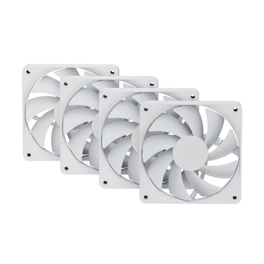 VENTILADOR P/GABINETE HYTE (FAN-HYTE-FA12-WW-4) FA12 120MM PWM FAN 4 PACK,SNOW WHITE/BLANCO