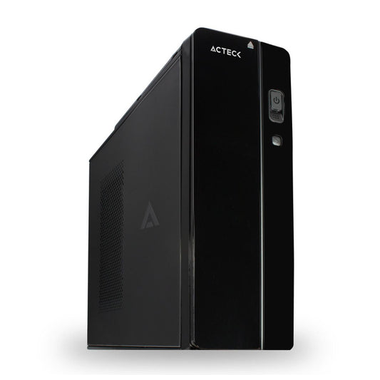 GABINETE ACTECK (GAPC-301) BERN GS460, SLIM, MICRO ATX, FUENTE SFX 500W, 2*USB 2.0, 1*USB 3.0, NEGRO