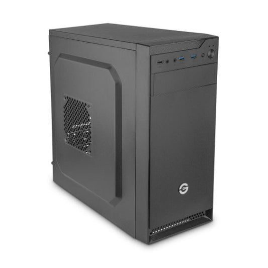 GETTTECH GABINETE PC MEDIA TORRE - ATX/MICRO ATX/MINI ITX, USB 3.0, 1 VENTILADOR, INCKLUYE FUENTE DE 550W, NEGRO, MOD. GCM-550AC-01