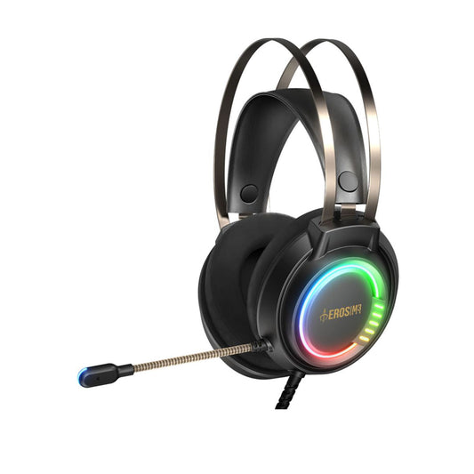 AUDIFONOS GAMDIAS (GD-EROS M3) STEREO RGB USB C/MIC OMNI, SPK DIAM 50MM