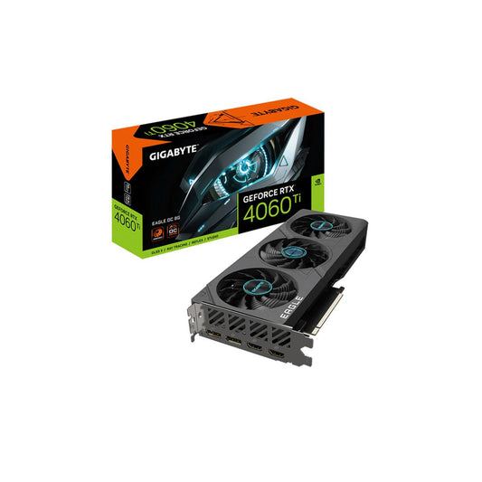 TARJETA DE VIDEO GIGABYTE (GV-N406TEAGLE OC-8GD) RTX 4060 TI,8GB GDDR6,PCIE 4.0, 2* HDMI, 2*DP,3 FAN