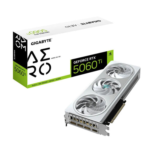 TARJETA DE VIDEO GIGABYTE (GV-N506TAERO OC-8GD) RTX 5060TI,8GB GDDR7,PCIE 5.0,HDMI,3*DP,3FAN