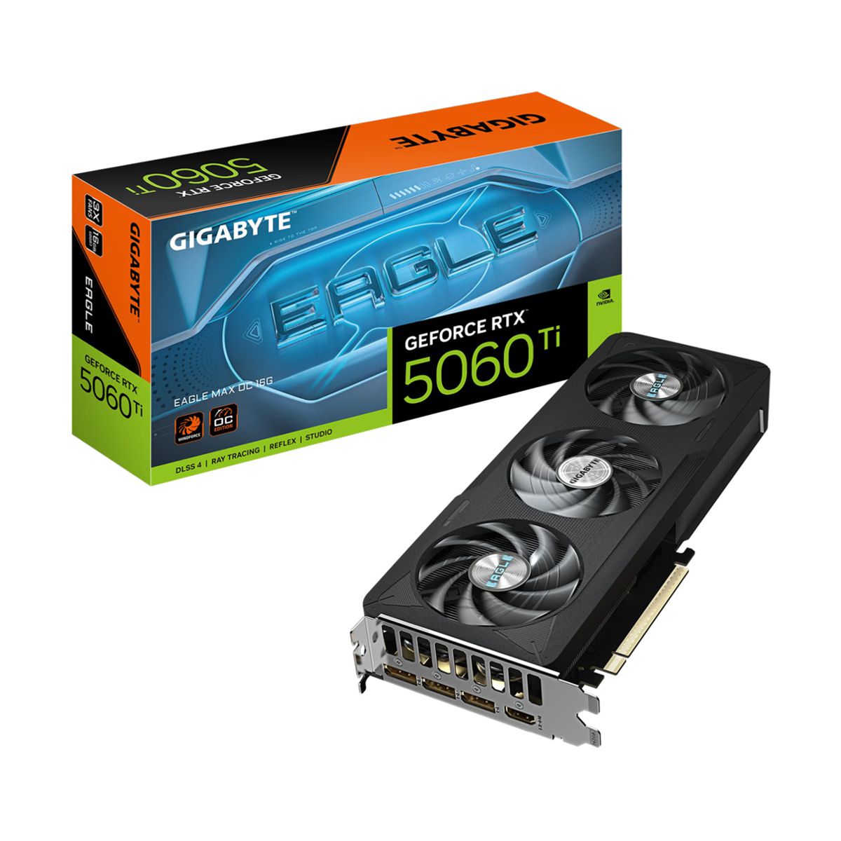 TARJETA DE VIDEO GIGABYTE (GV-N506TEAGLEMAX OC-16GD) RTX5060TI,16GB GDDR7,PCIE 5.0,HDMI,3*DP,3 FAN