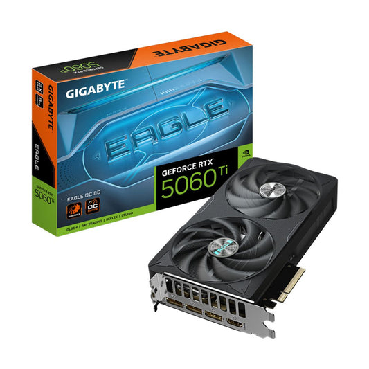 Tarjeta de Video Gigabyte NVIDIA GeForce RTX 5060 Ti EAGLE OC, 8GB 128-bit GDDR7, PCI Express 5.0, HDMI, 3*DisplayPort, 2 Ventiladores