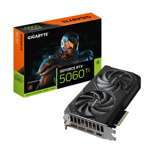 TARJETA DE VIDEO GIGABYTE (GV-N506TWF2-8GD) RTX 5060TI,8GB GDDR7,PCIE 5.0,HDMI,3*DP,2 FAN