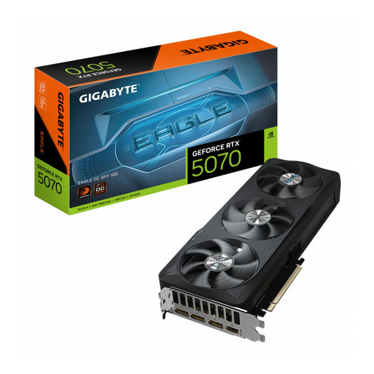 TARJETA DE VIDEO GIGABYTE (GV-N5070EAGLE OC-12GD) RTX 5070, 12GB GDDR7,PCIE 5.0,HDMI,3*DP,3FAN