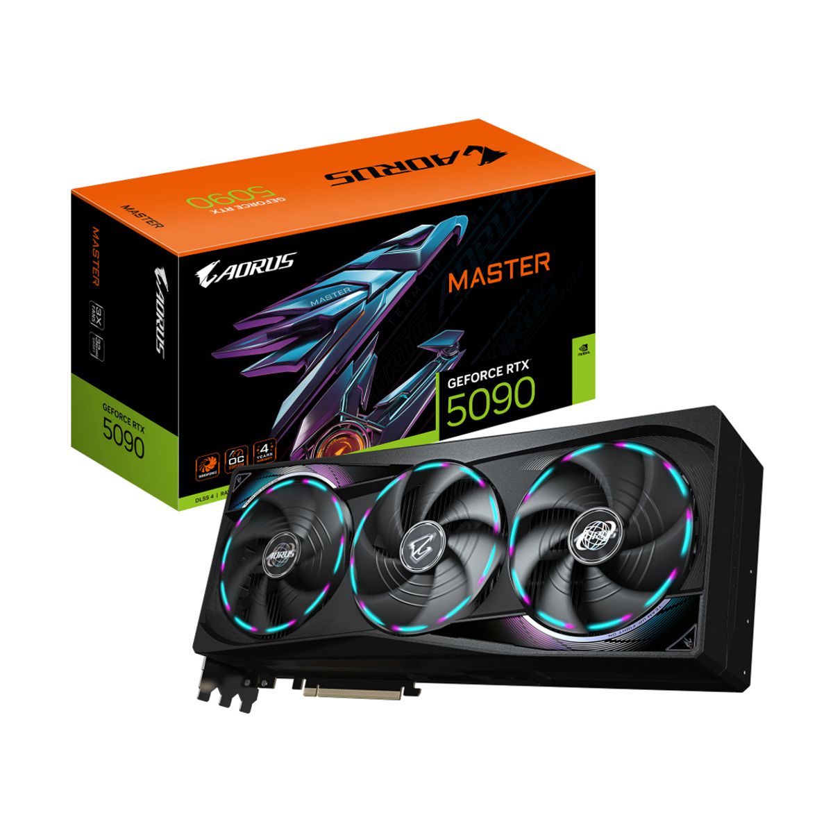 TARJETA DE VIDEO GIGABYTE (GV-N5090AORUS M-32GD) RTX 5090,32GB GDDR7,PCIE 5.0,HDMI,3*DP,3 FAN
