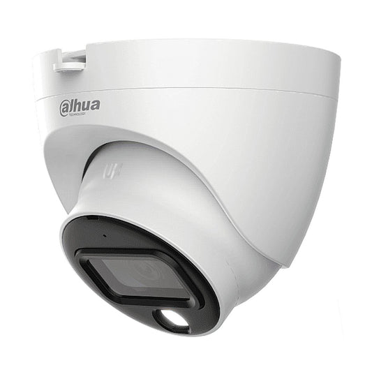 Camara Domo Full Color 5MP - microfono integrado, lente 3.6 mm, Vision 88deg. Ofrece imagen a color 24/7, WDR real 120dB, LEDs para 20 metros, IP67