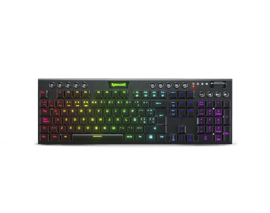Teclado mecánico 100% Horus K619W - Red Switch