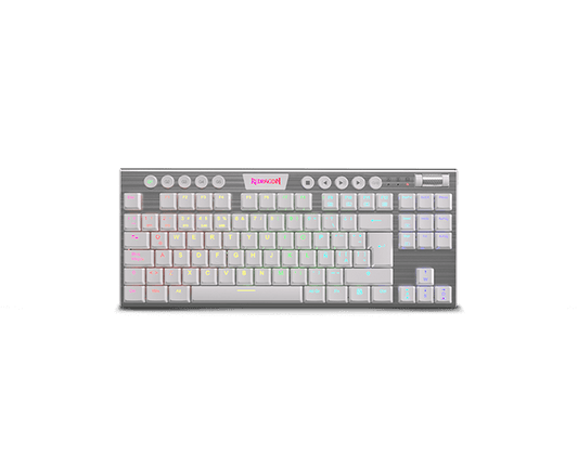 Teclado mecánico Wireless Horus K621 White TKL | Red Switch