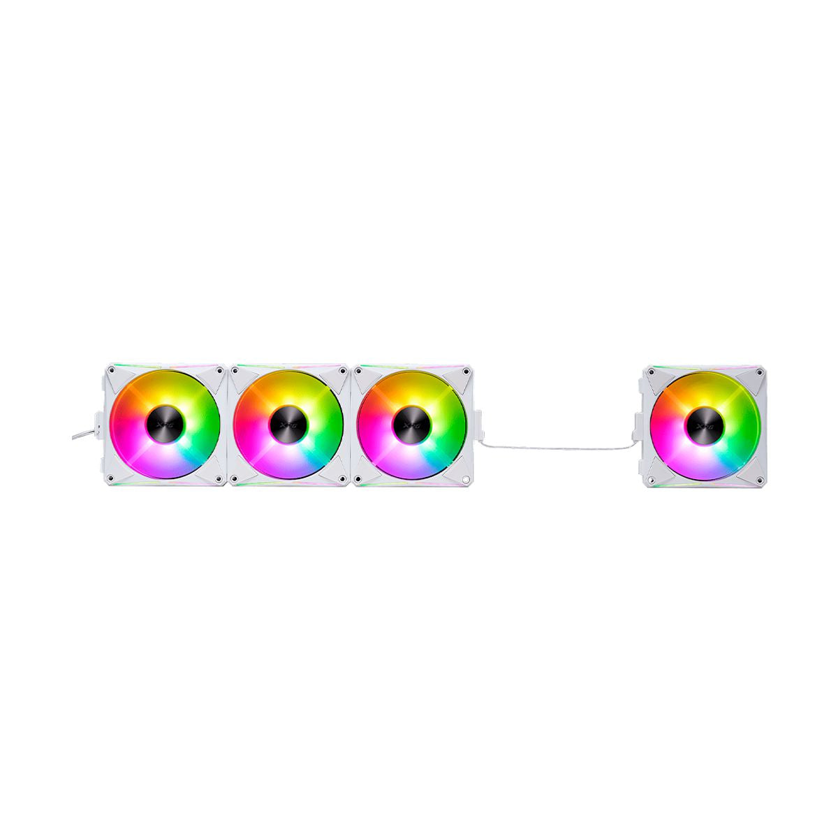 Ventilador XPG HURRICANE MAG 120 ARGB PWM (Pulse Width Modulation). 4 VENTILADORES 120mm. Con Iluminacion ARGB. BLANCO - 