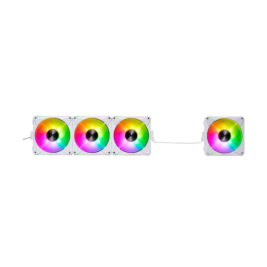 Ventilador XPG HURRICANE MAG 120 ARGB PWM (Pulse Width Modulation). 4 VENTILADORES 120mm. Con Iluminacion ARGB. BLANCO - 