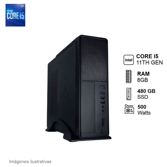 PC Intel Core I5 11400 8GB de RAM 480GB SSD 500W WIFI