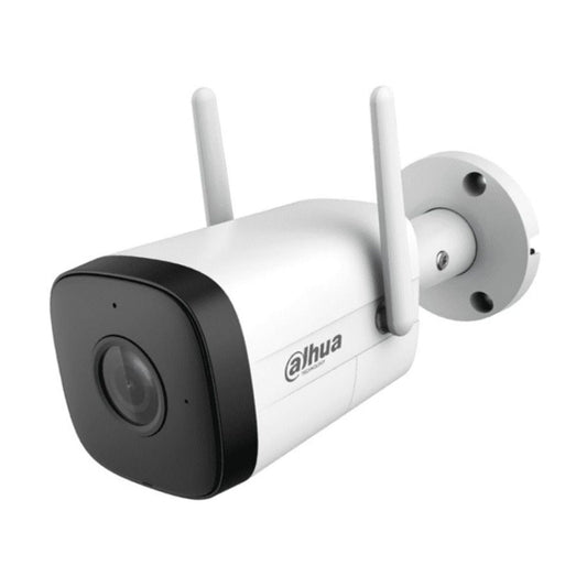 DAHUA IPC-HFW1230DT-STW - Camara IP Bullet Wifi de 2 Mp - 2.8 mm/ 100 deg/ IR de 30 Metros/ H.265/ Microfono y Altavoz/ Ranura MicroSD/ IP67/SMD