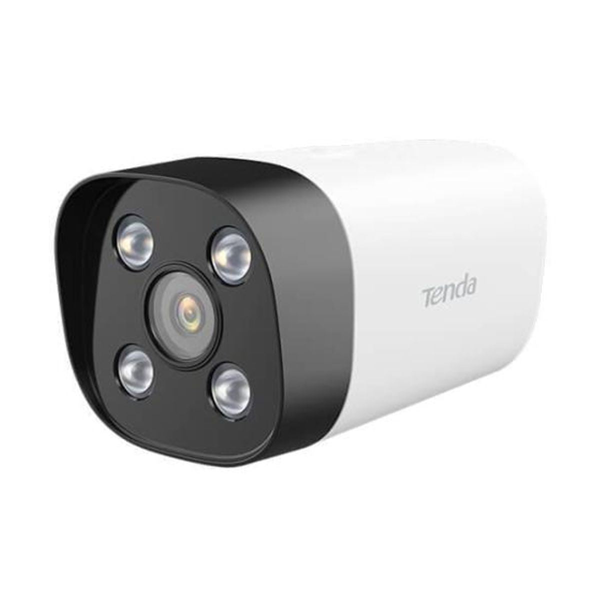 Camara formato bala con lente optico de 4MP (2560 * 1440) de alto rendimiento en interiores y exteriores - permite uso de NVR y monitoreo mediante app.