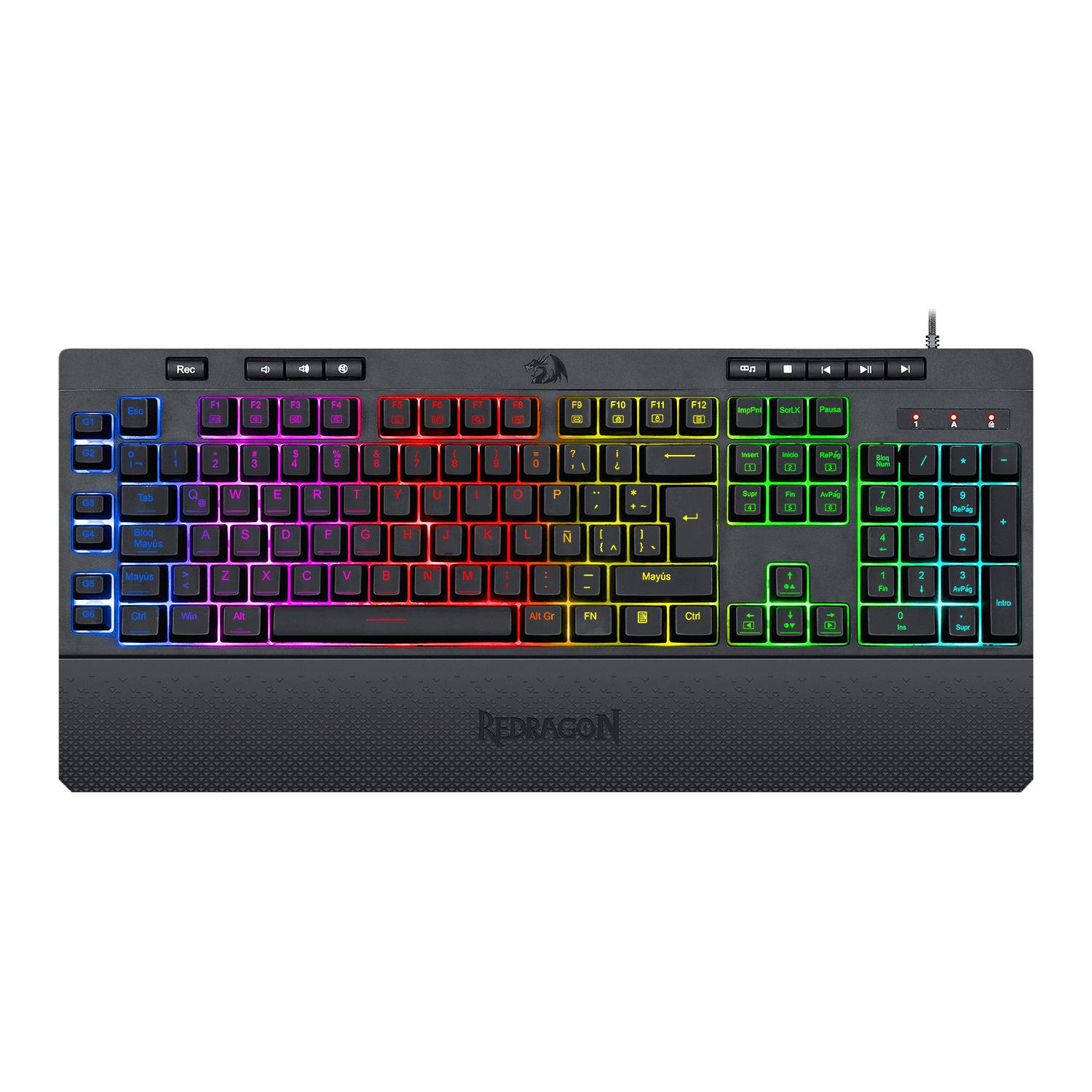Teclado de Membrana Gamer K512RGB Shiva