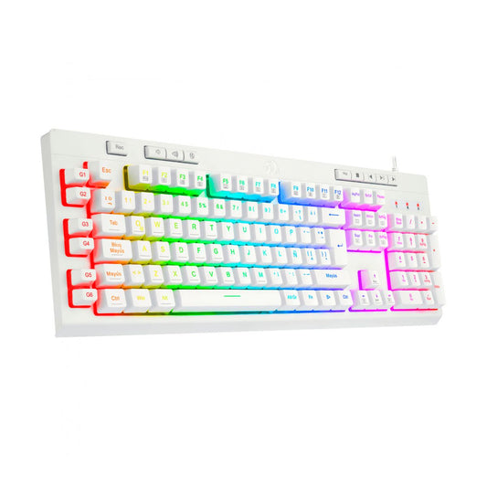 Teclado de Membrana Gamer K512RGB Shiva White