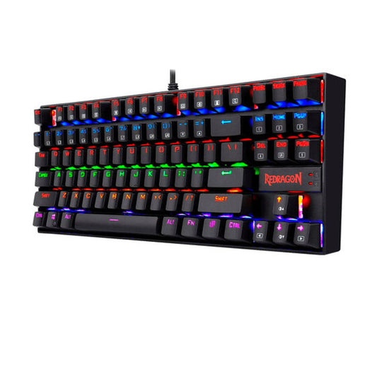Teclado mecánico KUMARA RAINBOW BLACK K552-KR - Red Switch