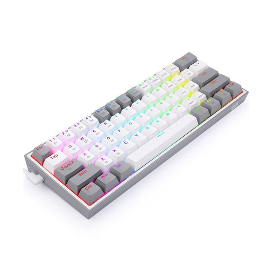 Teclado mecánico 60% Fizz Pro K616 RGB Gray/White