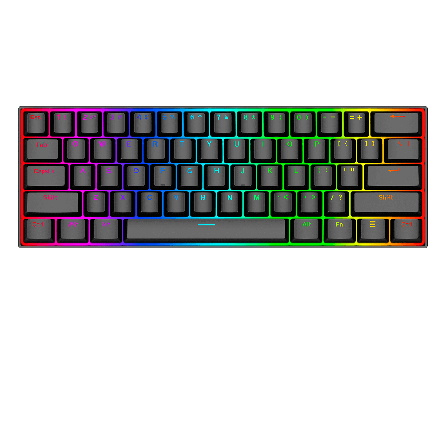 Teclado Mécanico 60% Redragon Dragonborn K630 - Red switch