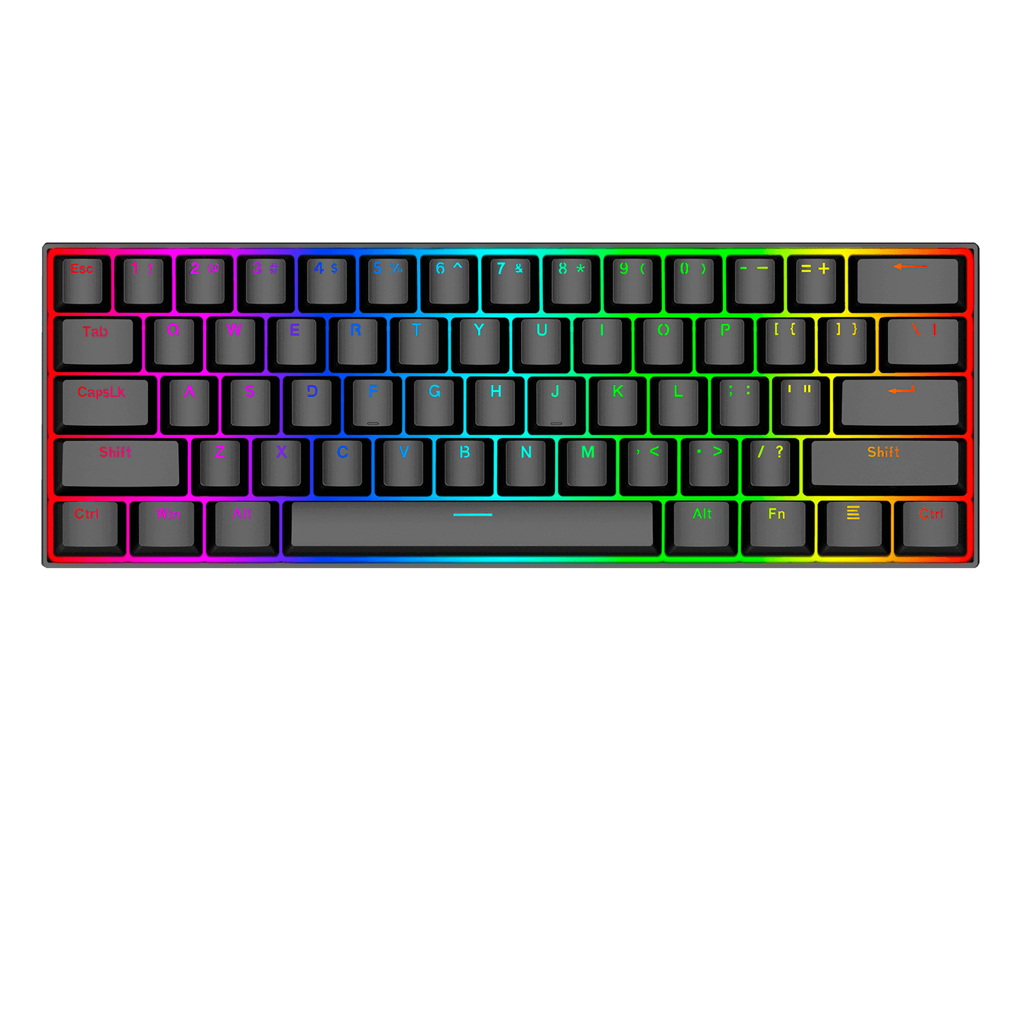 Teclado Mécanico 60% Redragon Dragonborn K630 - Red switch