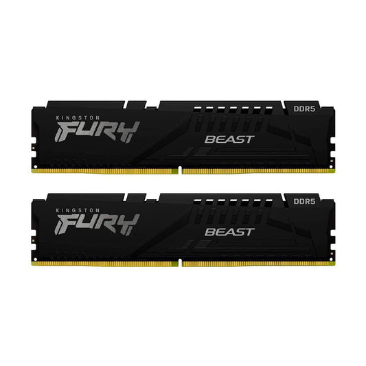 MEMORIA DIMM DDR5 KINGSTON (KF552C36BBEK2-64) 64GB (2X32GB) 5200MHZ, CL36 FURY BEAST BLACK EXPO