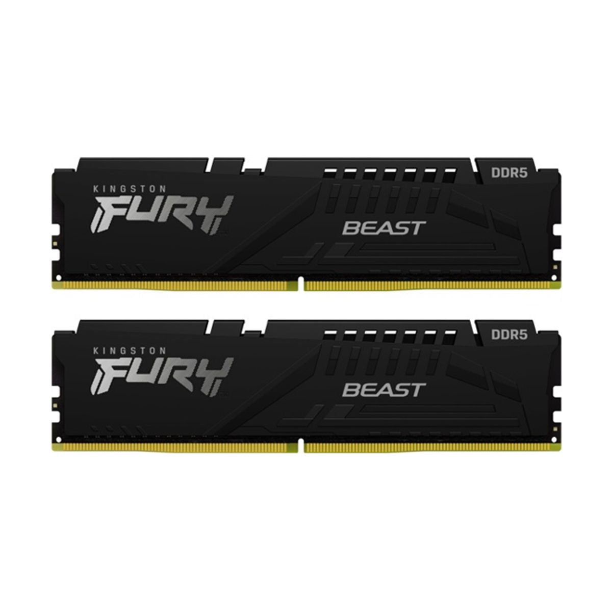 MEMORIA DIMM DDR5 KINGSTON (KF552C40BBK2-32) 32GB(2X16GB) 5200MHZ FURY BEAST BLACK