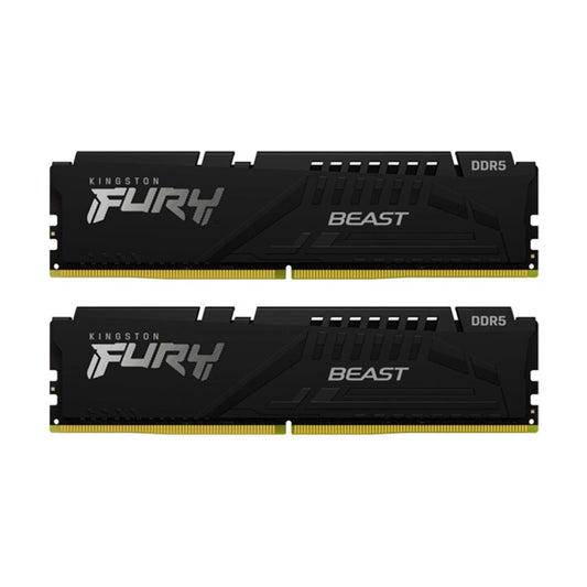 MEMORIA DIMM DDR5 KINGSTON (KF552C40BBK2-32) 32GB (2X16GB) 5200MHZ FURY BEAST BLACK