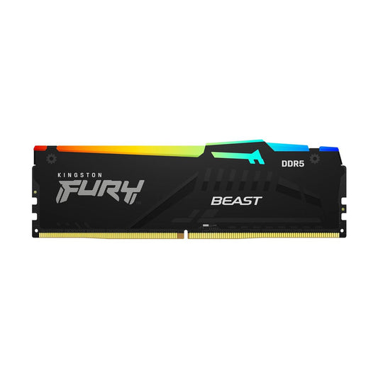 MEMORIA DIMM DDR5 KINGSTON (KF556C40BBA-16) 16GB (1X16GB) 5600MHZ, CL40  FURY BEAST RGB, MXP