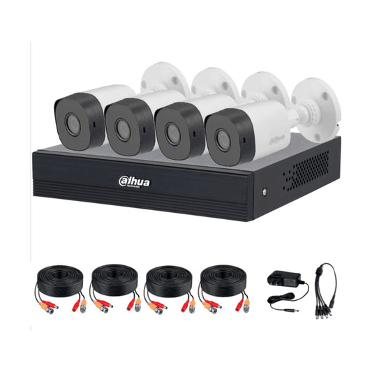 Kit de Videovigilancia DAHUA 4 canales KIT DE 4 CH 1MP KITXVR1B04-I/T/4-B1A11N - 