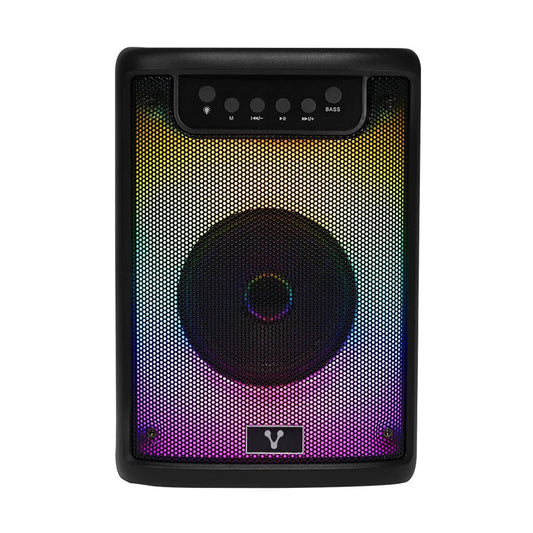 MINI BAFLE VORAGO KSP-205 NEGRO 4 PULGADAS 10WATTS RMS / RECARGABLE / TWS BT 4HRS CARGA USB TIPO C - 