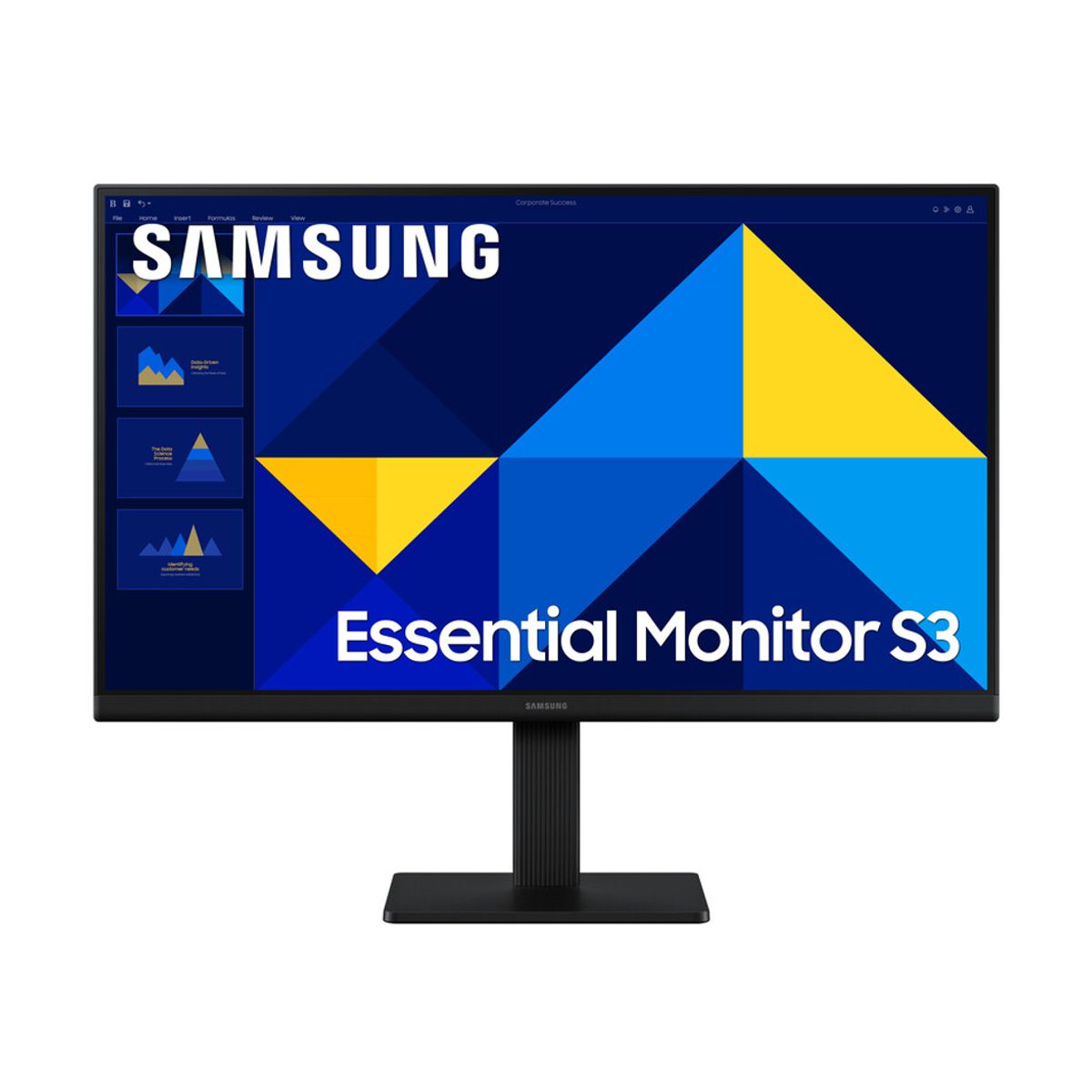 MONITOR SAMSUNG 22 PULGADAS - Essential S3, S30GD, IPS, FHD, PLANO, 100Hz, 5ms, LS22D300GALXZX